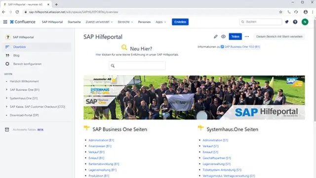 Screenshot SAP Hilfeportal